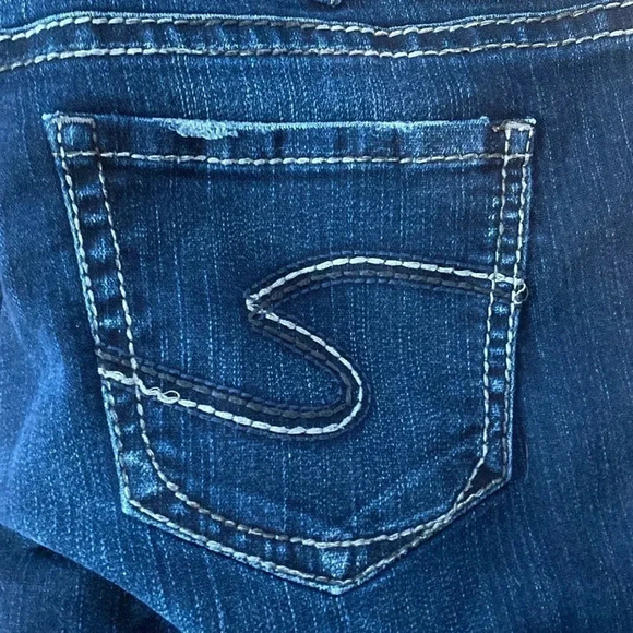 Silver aiko kick flare jean capris - Picture 5 of 6